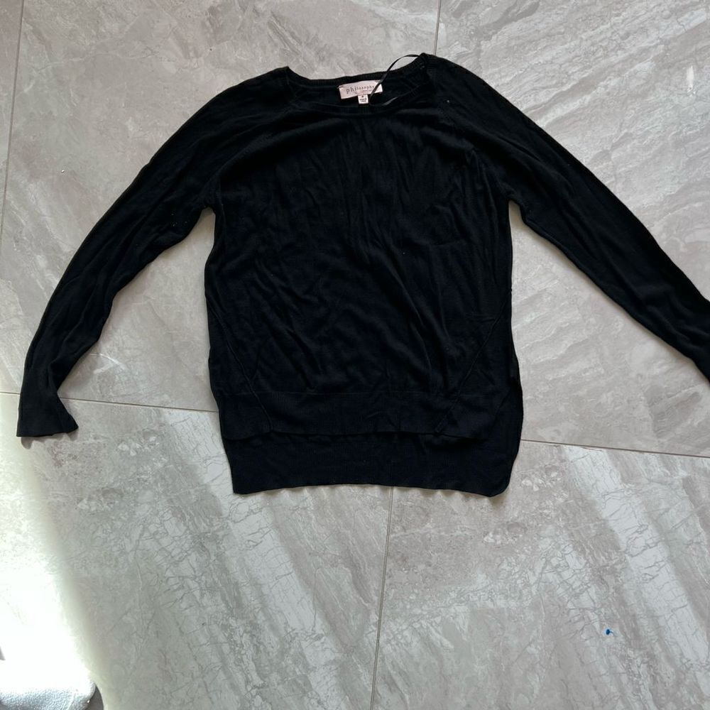 PHILOSOPHY Women's Shirt Blouse Top Long Sleeve Size Medium